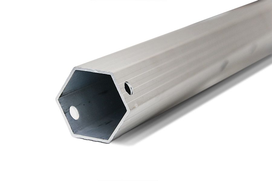 zeshoekig aluminium profiel van een tent type 'extreme' met dikker aluminium van 1,8mm